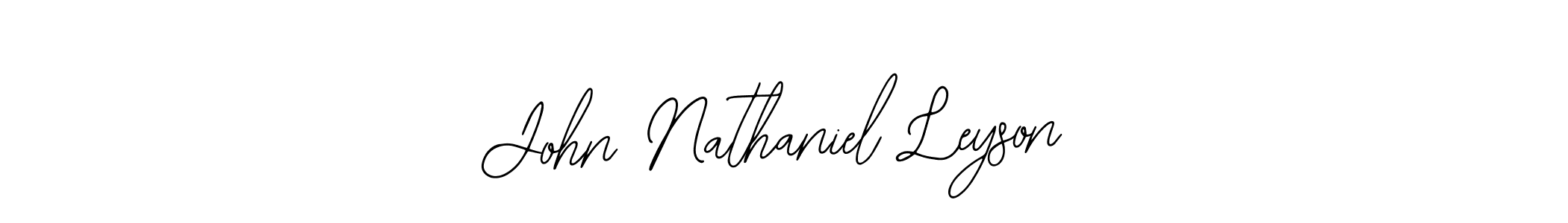 Use a signature maker to create a handwritten signature online. With this signature software, you can design (Bearetta-2O07w) your own signature for name John Nathaniel Leyson. John Nathaniel Leyson signature style 12 images and pictures png