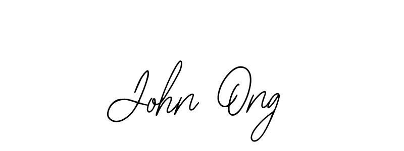 How to make John Ong name signature. Use Bearetta-2O07w style for creating short signs online. This is the latest handwritten sign. John Ong signature style 12 images and pictures png