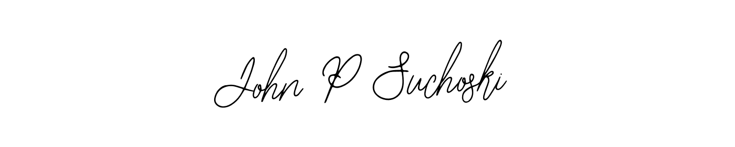 Bearetta-2O07w is a professional signature style that is perfect for those who want to add a touch of class to their signature. It is also a great choice for those who want to make their signature more unique. Get John P Suchoski name to fancy signature for free. John P Suchoski signature style 12 images and pictures png