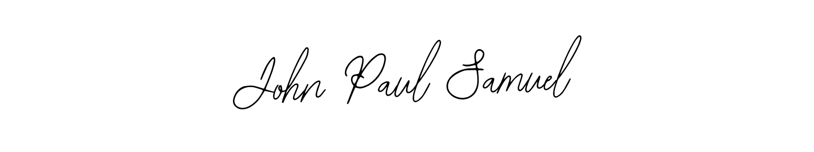 Use a signature maker to create a handwritten signature online. With this signature software, you can design (Bearetta-2O07w) your own signature for name John Paul Samuel. John Paul Samuel signature style 12 images and pictures png