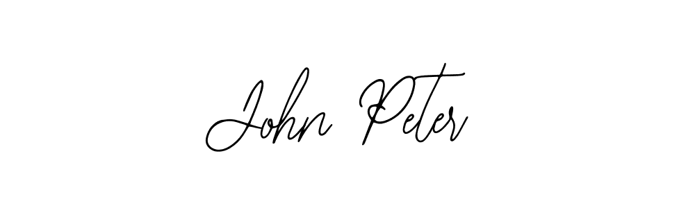 Create a beautiful signature design for name John Peter. With this signature (Bearetta-2O07w) fonts, you can make a handwritten signature for free. John Peter signature style 12 images and pictures png