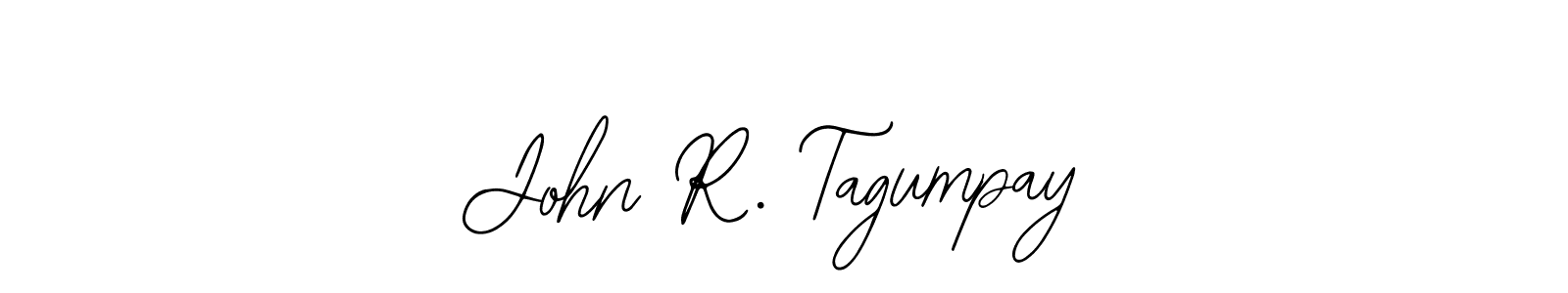 The best way (Bearetta-2O07w) to make a short signature is to pick only two or three words in your name. The name John R. Tagumpay include a total of six letters. For converting this name. John R. Tagumpay signature style 12 images and pictures png