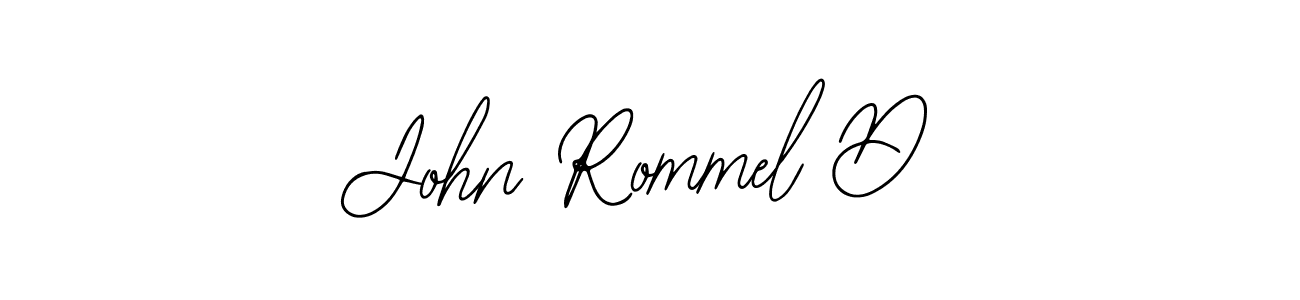 Make a beautiful signature design for name John Rommel D. With this signature (Bearetta-2O07w) style, you can create a handwritten signature for free. John Rommel D signature style 12 images and pictures png