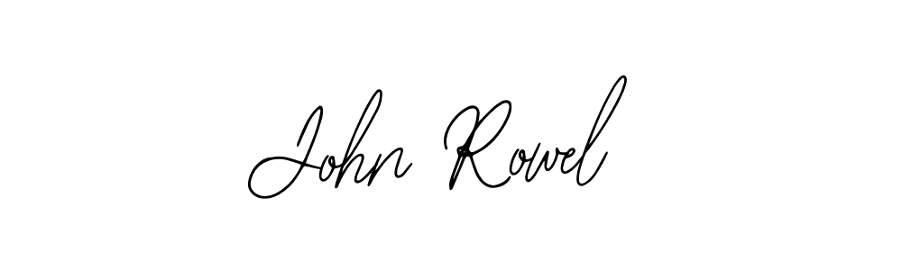 Use a signature maker to create a handwritten signature online. With this signature software, you can design (Bearetta-2O07w) your own signature for name John Rowel. John Rowel signature style 12 images and pictures png