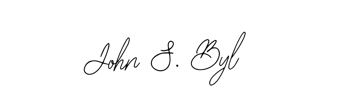 Also You can easily find your signature by using the search form. We will create John S. Byl name handwritten signature images for you free of cost using Bearetta-2O07w sign style. John S. Byl signature style 12 images and pictures png