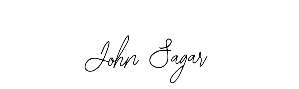 How to make John Sagar name signature. Use Bearetta-2O07w style for creating short signs online. This is the latest handwritten sign. John Sagar signature style 12 images and pictures png