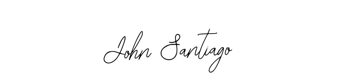 Design your own signature with our free online signature maker. With this signature software, you can create a handwritten (Bearetta-2O07w) signature for name John Santiago. John Santiago signature style 12 images and pictures png