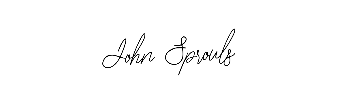 Also You can easily find your signature by using the search form. We will create John Sprouls name handwritten signature images for you free of cost using Bearetta-2O07w sign style. John Sprouls signature style 12 images and pictures png