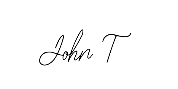 Make a beautiful signature design for name John T. With this signature (Bearetta-2O07w) style, you can create a handwritten signature for free. John T signature style 12 images and pictures png