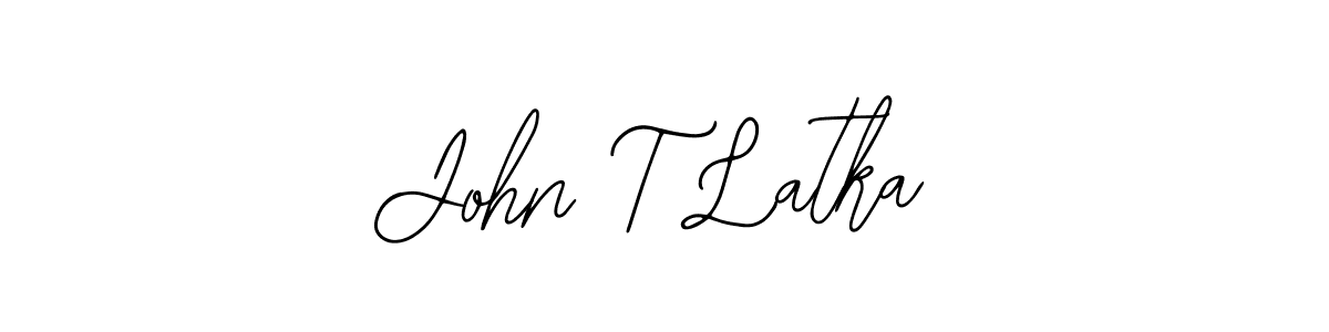 How to make John T Latka signature? Bearetta-2O07w is a professional autograph style. Create handwritten signature for John T Latka name. John T Latka signature style 12 images and pictures png