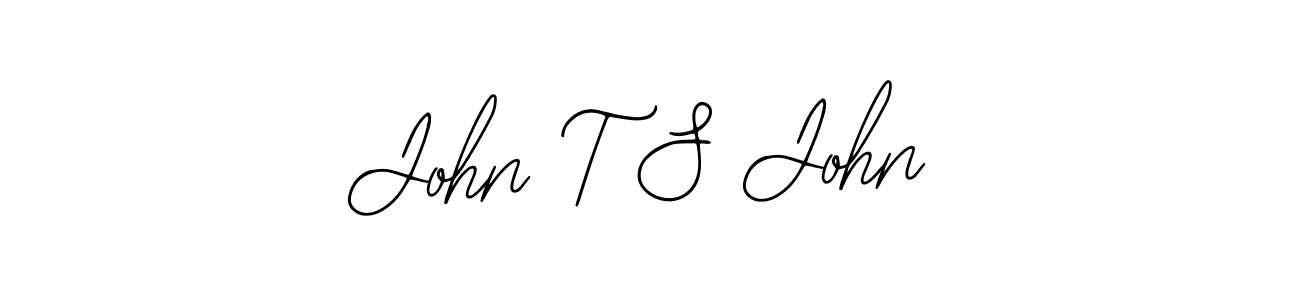 You should practise on your own different ways (Bearetta-2O07w) to write your name (John T S John) in signature. don't let someone else do it for you. John T S John signature style 12 images and pictures png