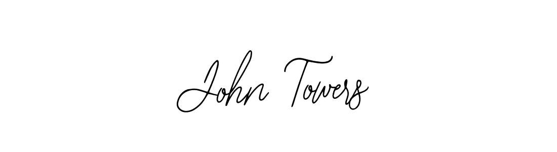 How to make John Towers name signature. Use Bearetta-2O07w style for creating short signs online. This is the latest handwritten sign. John Towers signature style 12 images and pictures png