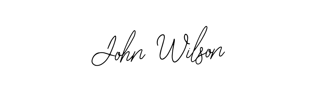 Design your own signature with our free online signature maker. With this signature software, you can create a handwritten (Bearetta-2O07w) signature for name John Wilson. John Wilson signature style 12 images and pictures png