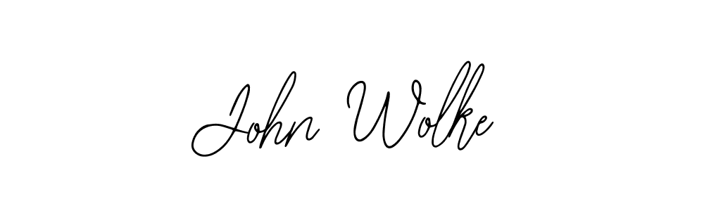 Design your own signature with our free online signature maker. With this signature software, you can create a handwritten (Bearetta-2O07w) signature for name John Wolke. John Wolke signature style 12 images and pictures png