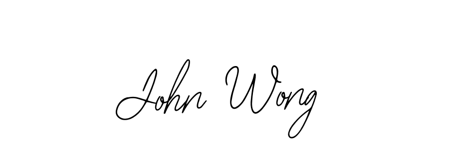 You should practise on your own different ways (Bearetta-2O07w) to write your name (John Wong) in signature. don't let someone else do it for you. John Wong signature style 12 images and pictures png