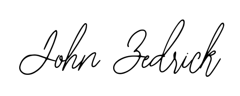 Designed for modern professionals: John Zedrick name signature crafted with Bearetta-2O07w script. Ready for digital PDF workflows. John Zedrick signature style 12 images and pictures png