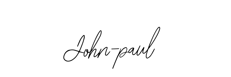 Similarly Bearetta-2O07w is the best handwritten signature design. Signature creator online .You can use it as an online autograph creator for name John-paul. John-paul signature style 12 images and pictures png