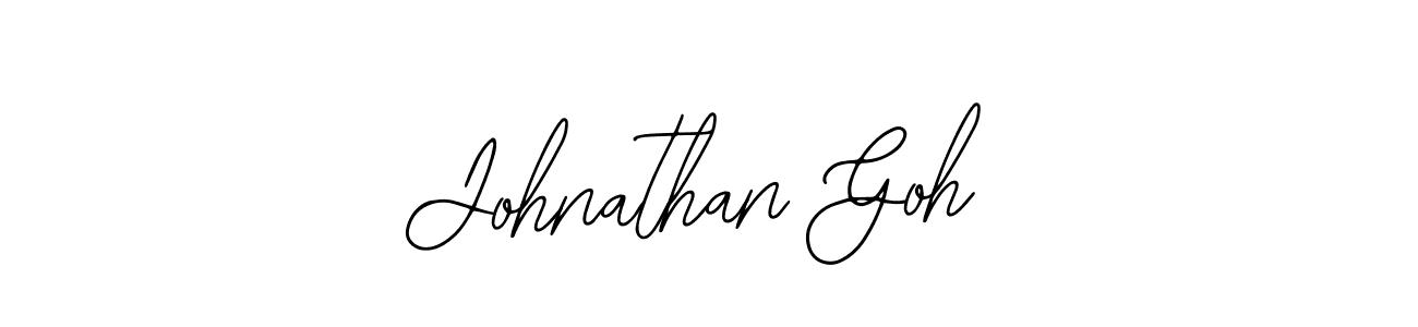 Use a signature maker to create a handwritten signature online. With this signature software, you can design (Bearetta-2O07w) your own signature for name Johnathan Goh. Johnathan Goh signature style 12 images and pictures png