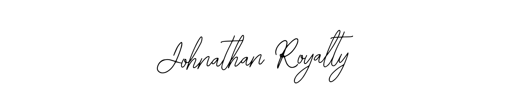 How to make Johnathan Royalty name signature. Use Bearetta-2O07w style for creating short signs online. This is the latest handwritten sign. Johnathan Royalty signature style 12 images and pictures png