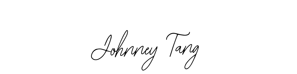 You should practise on your own different ways (Bearetta-2O07w) to write your name (Johnney Tang) in signature. don't let someone else do it for you. Johnney Tang signature style 12 images and pictures png