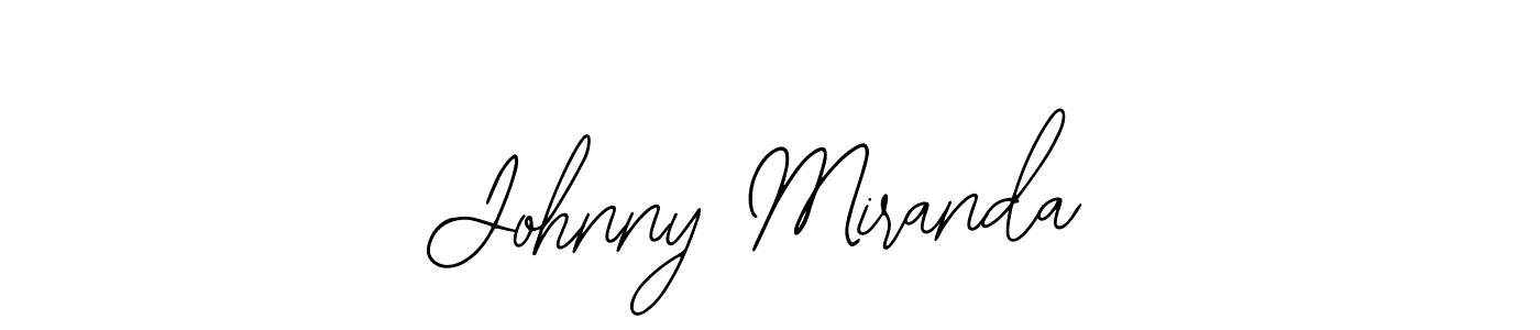 Bearetta-2O07w is a professional signature style that is perfect for those who want to add a touch of class to their signature. It is also a great choice for those who want to make their signature more unique. Get Johnny Miranda name to fancy signature for free. Johnny Miranda signature style 12 images and pictures png