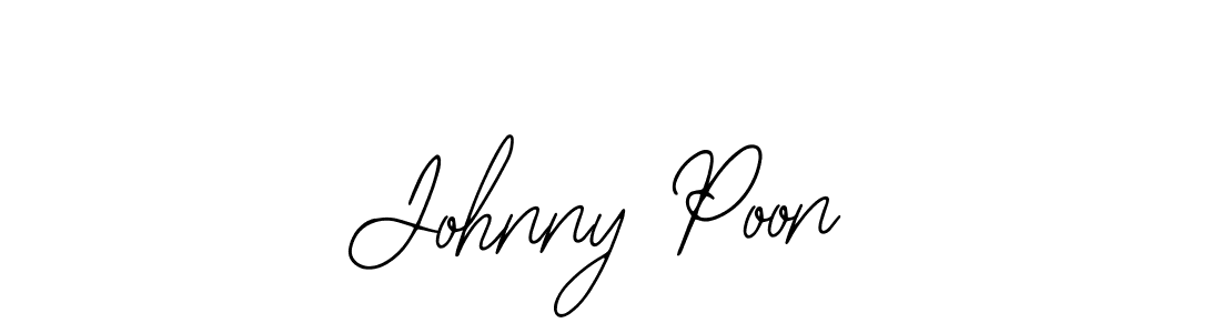 Johnny Poon stylish signature style. Best Handwritten Sign (Bearetta-2O07w) for my name. Handwritten Signature Collection Ideas for my name Johnny Poon. Johnny Poon signature style 12 images and pictures png