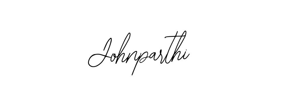 How to make Johnparthi name signature. Use Bearetta-2O07w style for creating short signs online. This is the latest handwritten sign. Johnparthi signature style 12 images and pictures png