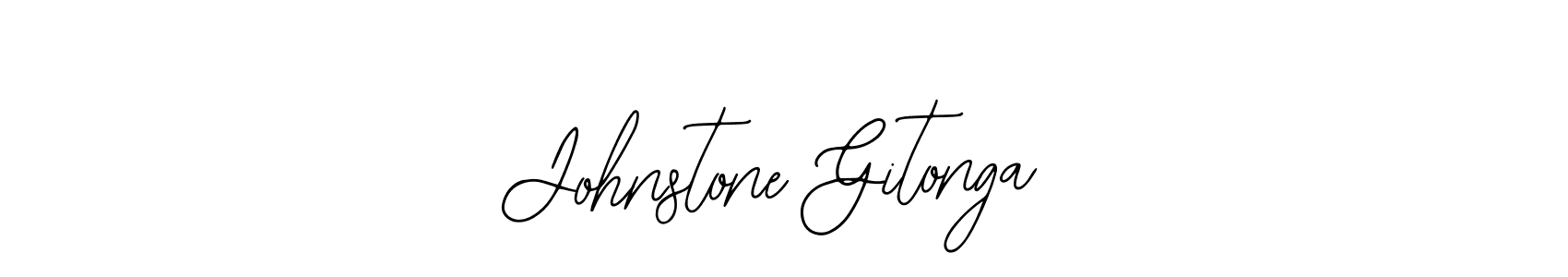 Make a beautiful signature design for name Johnstone Gitonga. With this signature (Bearetta-2O07w) style, you can create a handwritten signature for free. Johnstone Gitonga signature style 12 images and pictures png