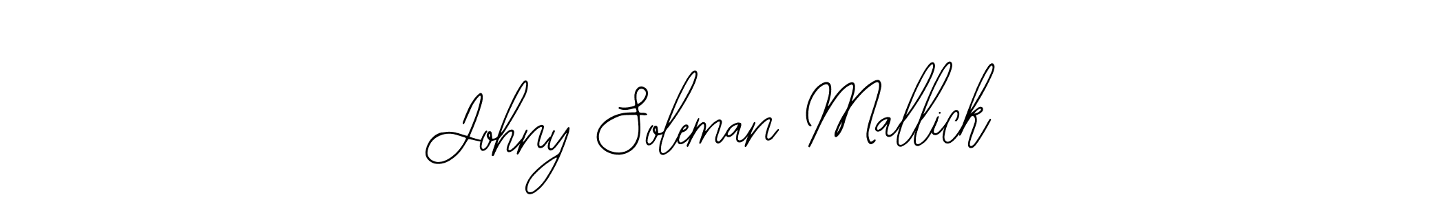 Create a beautiful signature design for name Johny Soleman Mallick. With this signature (Bearetta-2O07w) fonts, you can make a handwritten signature for free. Johny Soleman Mallick signature style 12 images and pictures png