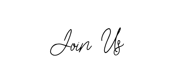 Design your own signature with our free online signature maker. With this signature software, you can create a handwritten (Bearetta-2O07w) signature for name Join Us. Join Us signature style 12 images and pictures png