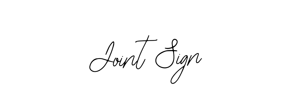 Use a signature maker to create a handwritten signature online. With this signature software, you can design (Bearetta-2O07w) your own signature for name Joint Sign. Joint Sign signature style 12 images and pictures png