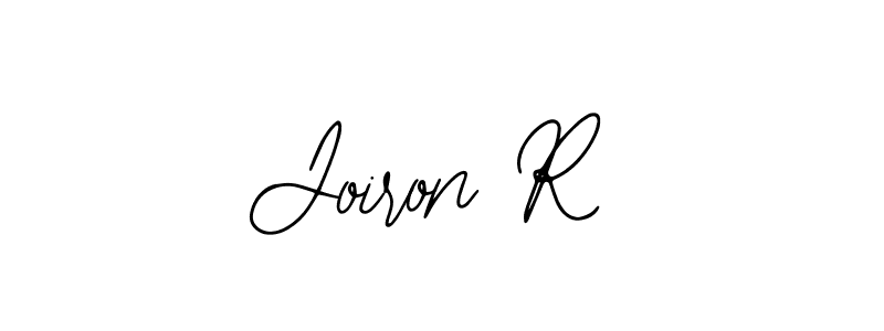 Use a signature maker to create a handwritten signature online. With this signature software, you can design (Bearetta-2O07w) your own signature for name Joiron R. Joiron R signature style 12 images and pictures png