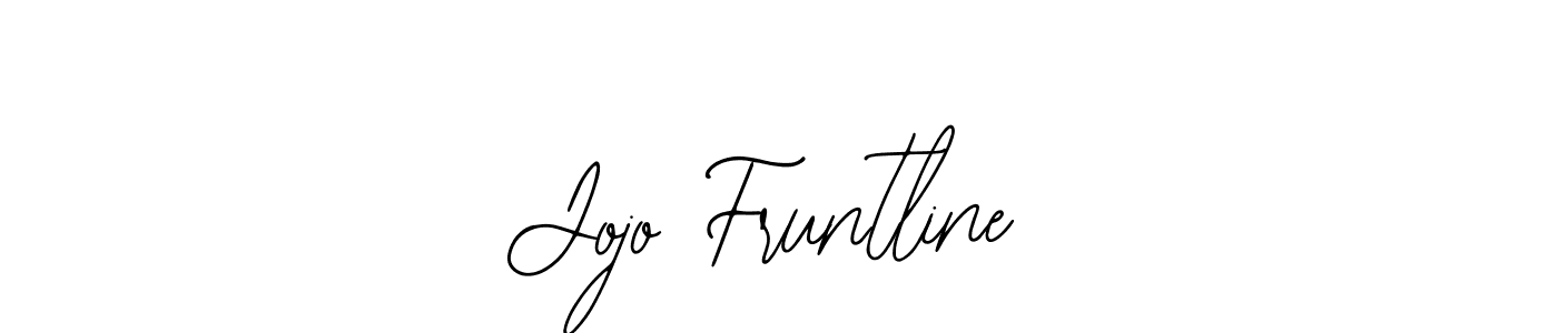 The best way (Bearetta-2O07w) to make a short signature is to pick only two or three words in your name. The name Jojo Fruntline include a total of six letters. For converting this name. Jojo Fruntline signature style 12 images and pictures png