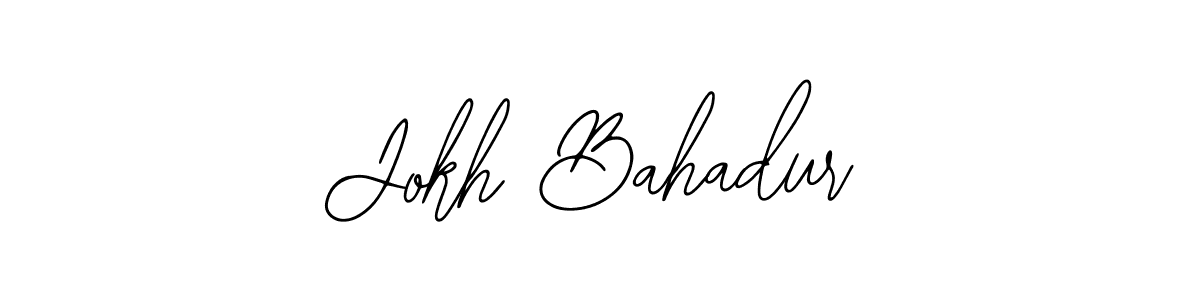 The best way (Bearetta-2O07w) to make a short signature is to pick only two or three words in your name. The name Jokh Bahadur include a total of six letters. For converting this name. Jokh Bahadur signature style 12 images and pictures png