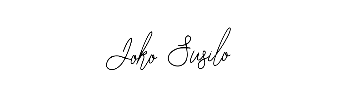 Use a signature maker to create a handwritten signature online. With this signature software, you can design (Bearetta-2O07w) your own signature for name Joko Susilo. Joko Susilo signature style 12 images and pictures png