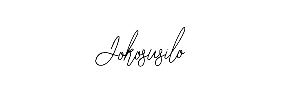 The best way (Bearetta-2O07w) to make a short signature is to pick only two or three words in your name. The name Jokosusilo include a total of six letters. For converting this name. Jokosusilo signature style 12 images and pictures png