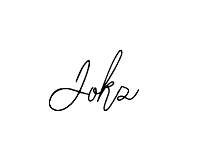Design your own signature with our free online signature maker. With this signature software, you can create a handwritten (Bearetta-2O07w) signature for name Jokz. Jokz signature style 12 images and pictures png