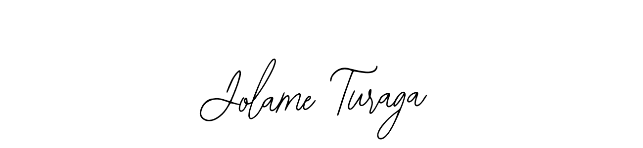 Design your own signature with our free online signature maker. With this signature software, you can create a handwritten (Bearetta-2O07w) signature for name Jolame Turaga. Jolame Turaga signature style 12 images and pictures png