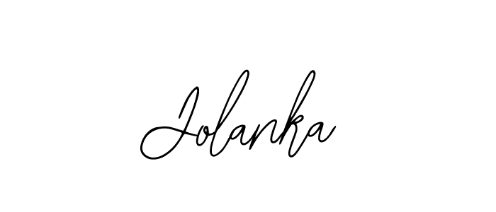 How to make Jolanka signature? Bearetta-2O07w is a professional autograph style. Create handwritten signature for Jolanka name. Jolanka signature style 12 images and pictures png