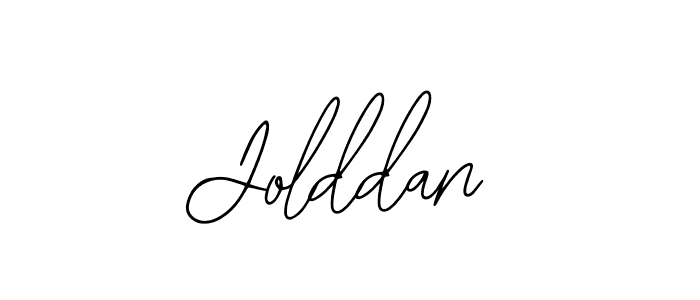 How to make Jolddan name signature. Use Bearetta-2O07w style for creating short signs online. This is the latest handwritten sign. Jolddan signature style 12 images and pictures png