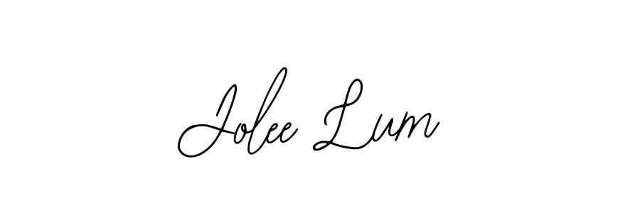 You should practise on your own different ways (Bearetta-2O07w) to write your name (Jolee Lum) in signature. don't let someone else do it for you. Jolee Lum signature style 12 images and pictures png