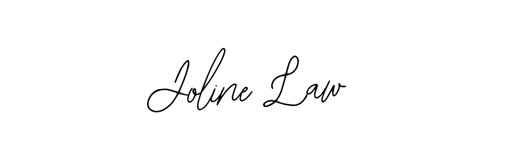 How to make Joline Law name signature. Use Bearetta-2O07w style for creating short signs online. This is the latest handwritten sign. Joline Law signature style 12 images and pictures png