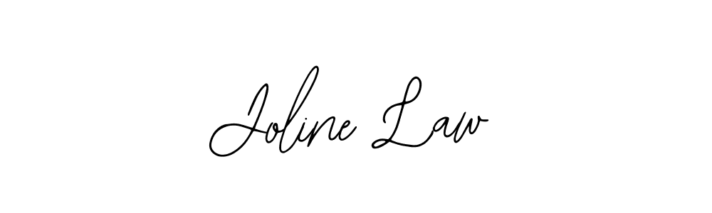 How to make Joline Law name signature. Use Bearetta-2O07w style for creating short signs online. This is the latest handwritten sign. Joline Law signature style 12 images and pictures png