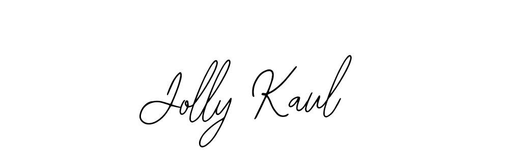 Use a signature maker to create a handwritten signature online. With this signature software, you can design (Bearetta-2O07w) your own signature for name Jolly Kaul. Jolly Kaul signature style 12 images and pictures png