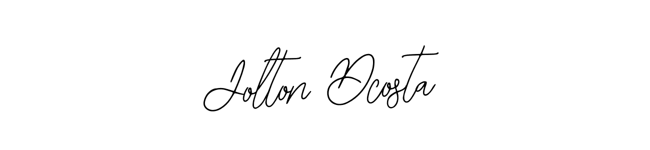 Use a signature maker to create a handwritten signature online. With this signature software, you can design (Bearetta-2O07w) your own signature for name Jolton Dcosta. Jolton Dcosta signature style 12 images and pictures png