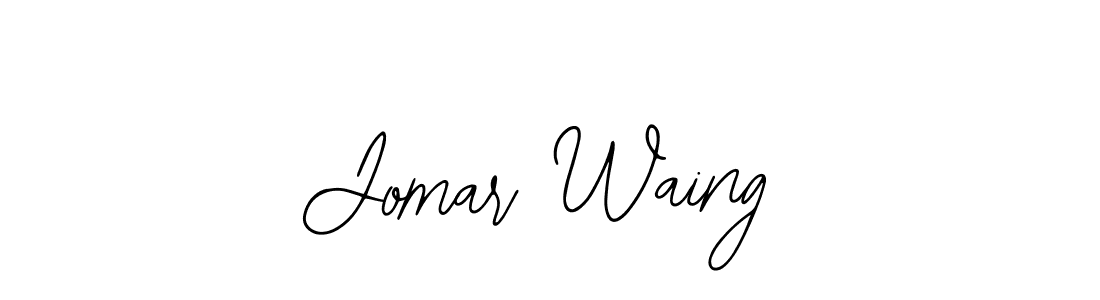 Also You can easily find your signature by using the search form. We will create Jomar Waing name handwritten signature images for you free of cost using Bearetta-2O07w sign style. Jomar Waing signature style 12 images and pictures png