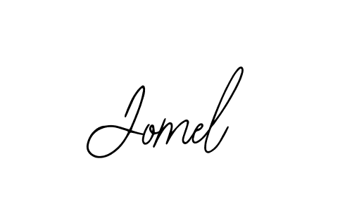 Use a signature maker to create a handwritten signature online. With this signature software, you can design (Bearetta-2O07w) your own signature for name Jomel. Jomel signature style 12 images and pictures png