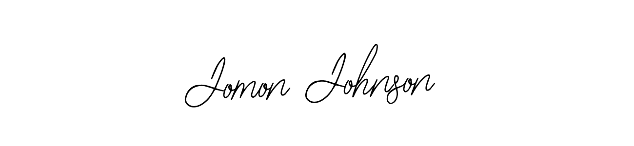 How to make Jomon Johnson signature? Bearetta-2O07w is a professional autograph style. Create handwritten signature for Jomon Johnson name. Jomon Johnson signature style 12 images and pictures png