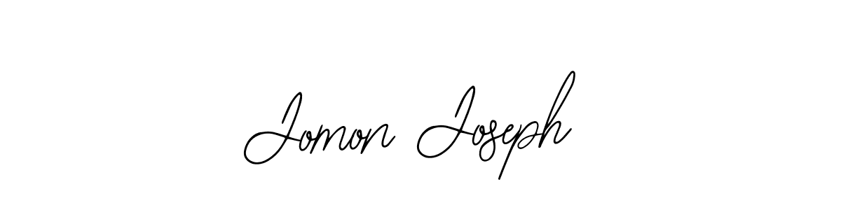 Design your own signature with our free online signature maker. With this signature software, you can create a handwritten (Bearetta-2O07w) signature for name Jomon Joseph. Jomon Joseph signature style 12 images and pictures png