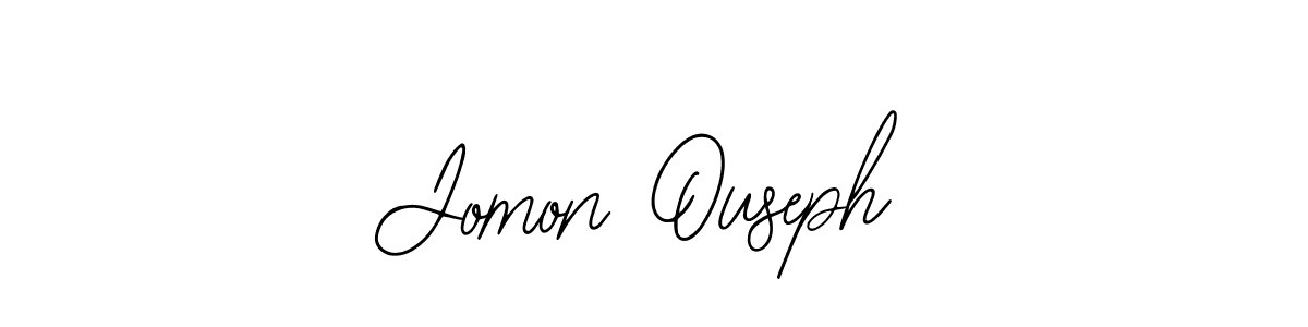 Use a signature maker to create a handwritten signature online. With this signature software, you can design (Bearetta-2O07w) your own signature for name Jomon Ouseph. Jomon Ouseph signature style 12 images and pictures png